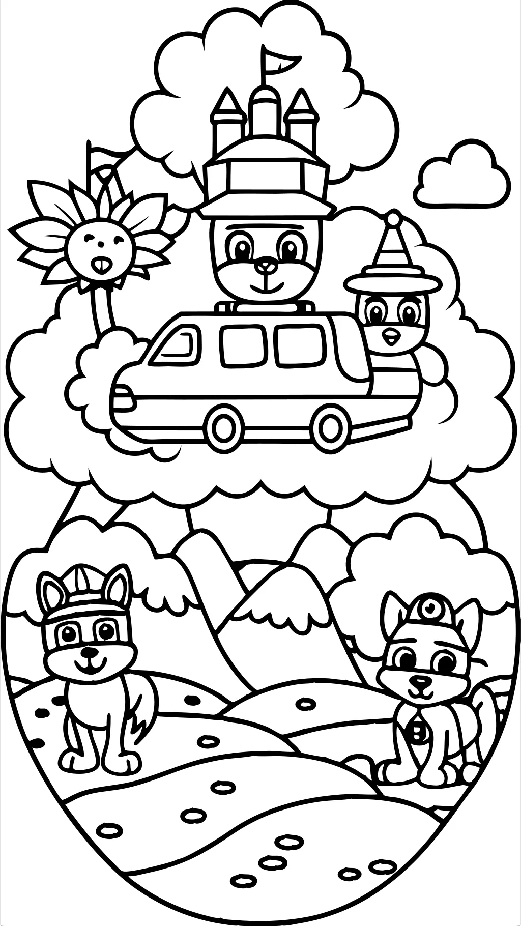 Paw Patrol PDF Páginas para colorear